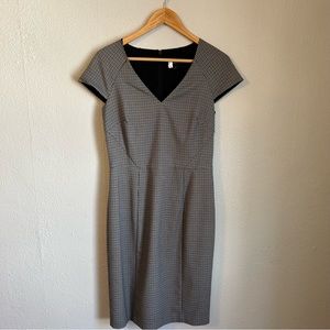 BANANA REPUBLIC - Women’s Plaid Cap Sleeve Bi-Stretch Sheath Dress Size 6